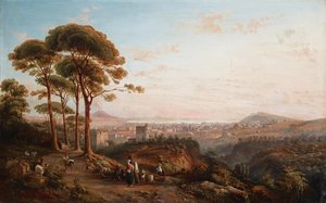 Veduta di Napoli da La Conocchia da Giacinto Gigante
